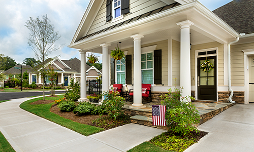 Take a stroll down our wide sidewalks to meet friends and neighbors.>