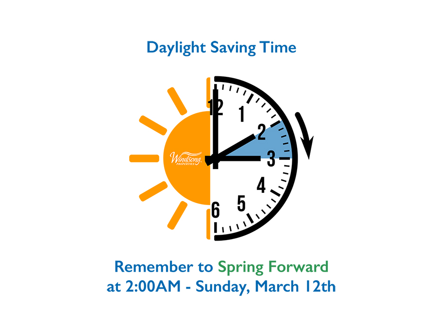 Daylight Saving Time this Sunday, March 12th 