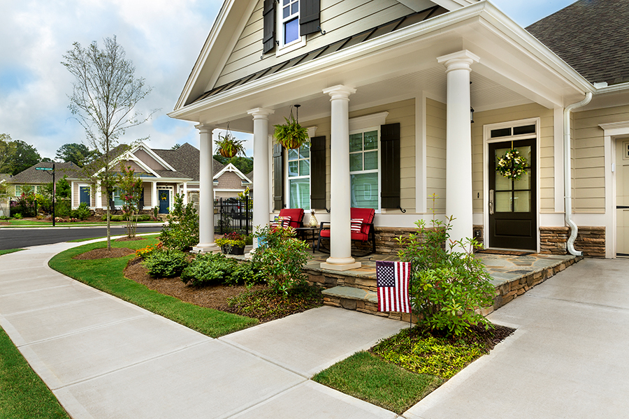 Take a stroll down our wide sidewalks to meet friends and neighbors.