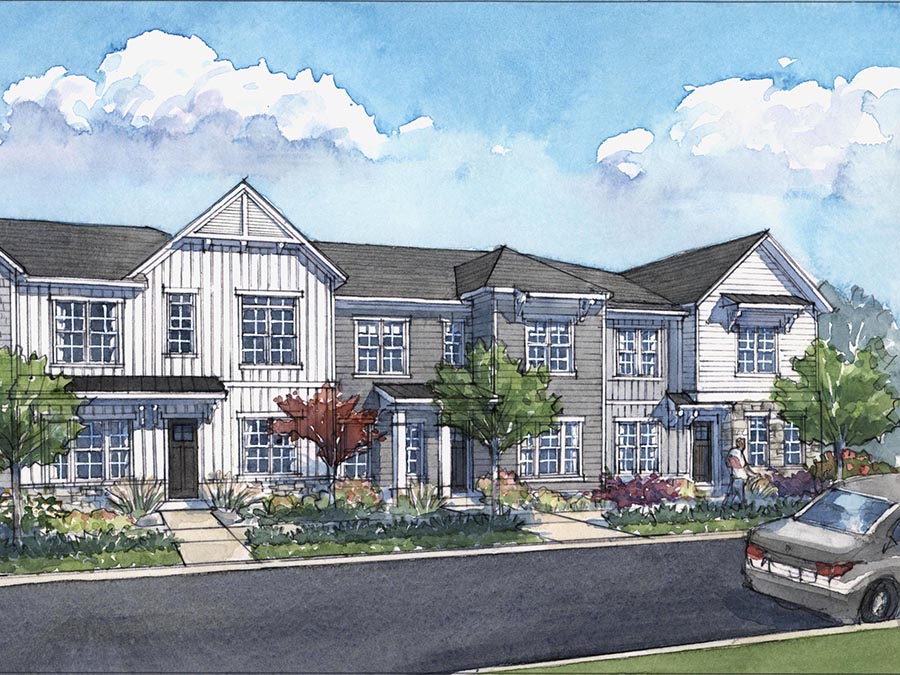 The Townhomes at Ruisseau, a community for all ages one mile from Downtown Woodstock.